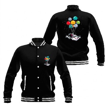 Discover Astronauts Outer Space Space Travel Balloon Planets Science Astronaut Baseball Jackets
