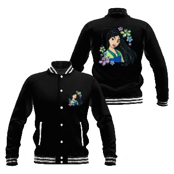 Discover Disney Princess Mulan Flowers Baseball Jackets
