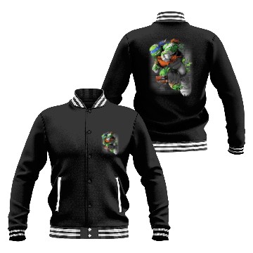 Discover KV9 Turtle Teenage Mutant Ninja Turtles Leonardo Liquid Green Baseball Jackets
