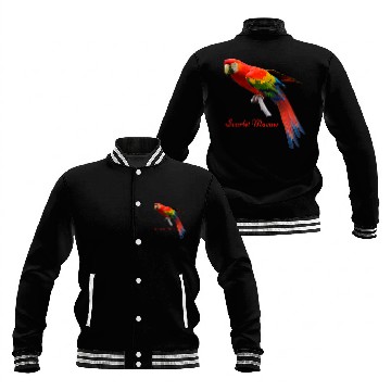 Discover Scarlet Macaw Ornithology Bird Baseball Jackets
