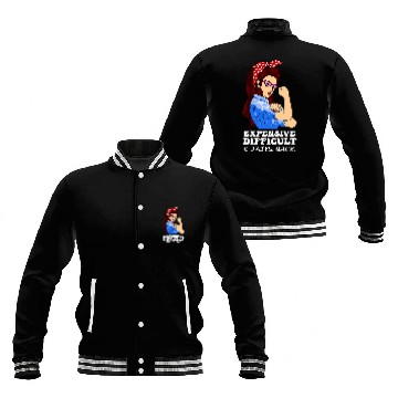 Discover Womens Expensive Difficult And Talks Back funny mothers day quote Baseball Jackets