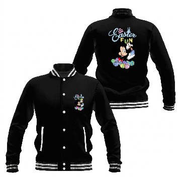 Discover Disney Mickey Mouse Easter Fun Painting Eggs 3D Baseball Jackets