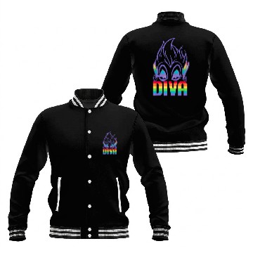 Discover Disney Villains Ursula Diva Pride Baseball Tees Baseball Jackets