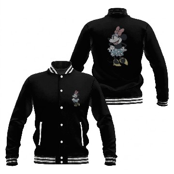 Discover Disney Mickey And Friends Minnie Mouse Retro Dancing Pose Baseball Jackets
