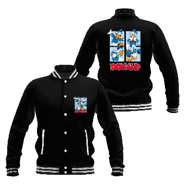 Discover Disney - Donald Duck Grid Zip Baseball Jackets