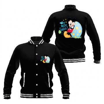 Discover Disney Mickey Oh Boy Easter Baseball Tees Baseball Jackets