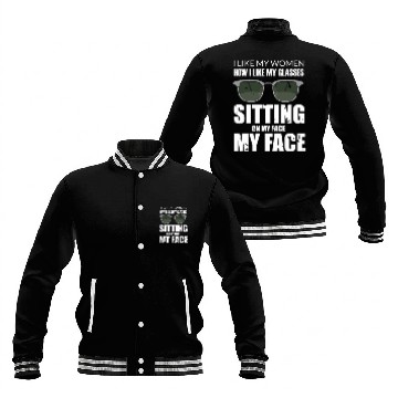 Discover sit on my face Baseball Jackets