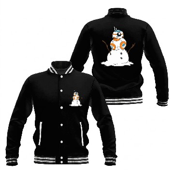 Discover Snowman Robot On Snowman Essential Baseball Jackets