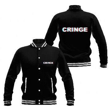 Discover Optical Illusion Cringe Baseball Jackets