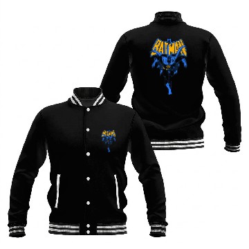Discover Batman Vintage Run Baseball Jackets