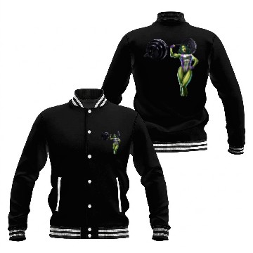 Discover She-Green-Angry lady - Hulk - Baseball Jackets