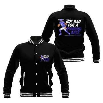 Discover Lamar Jackson Not Bad For A Running Back Baseball Jackets