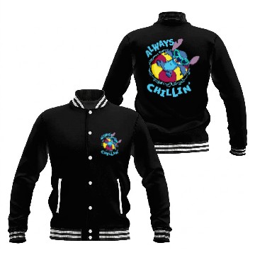 Discover Disney Lilo & Stitch Always Chillin’ Baseball Tees Baseball Jackets