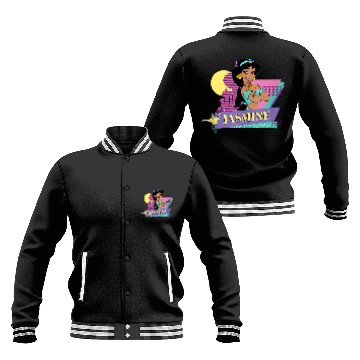 Discover Disneyss Aladdin Retro 90s Couples Matching Princess Jasmine Baseball Jackets