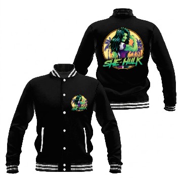 Discover Marvels Studios She hulk Disneyss Plus Flex Baseball Tees Baseball Jackets