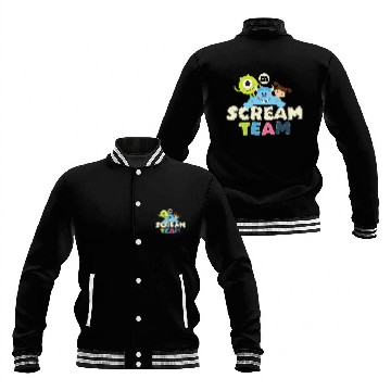 Discover Disney Pixar Monsters Inc Scream Team Adorable Chibi Style Baseball Jackets