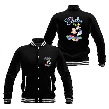 Discover Disney Mickey Mouse Easter Fun Painting Eggs Baseball Jackets