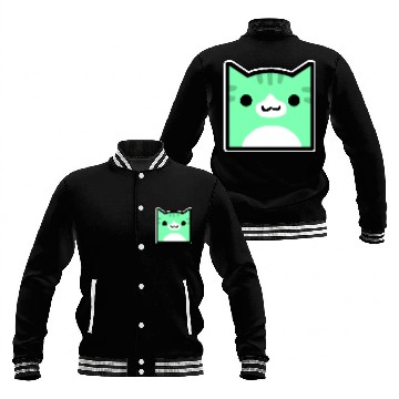 Discover Juniper Geometry Dash icon cat cube Baseball Jackets