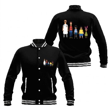 Discover Bob'S Burgers 8 Bit Baseball Jackets
