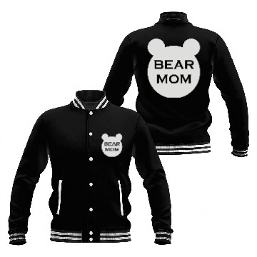 Discover Bear mom Baseball Jackets