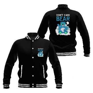 Discover Don't Care Bear Weed Dope Baseball Jackets