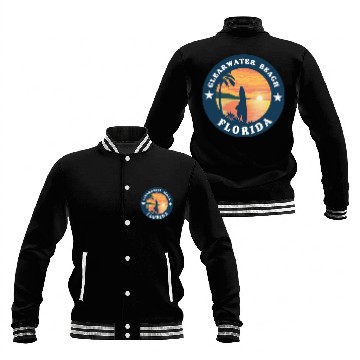 Discover Clearwater Beach Florida Baseball Jackets