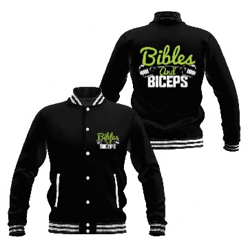 Discover BIBLES AND BICEPS Baseball Jackets