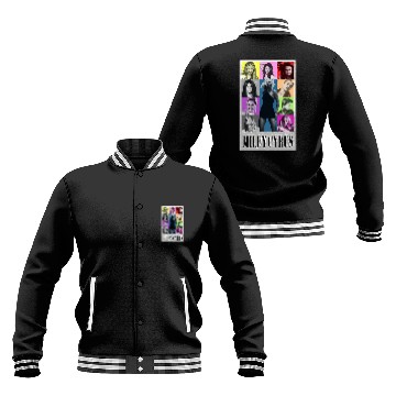 Discover Miley-Cyrus-Eras-Tour-Baseball Jackets-Flowers Baseball Jackets