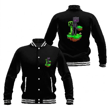 Discover Minecraft Creeper and Enderman Classic Baseball Jackets