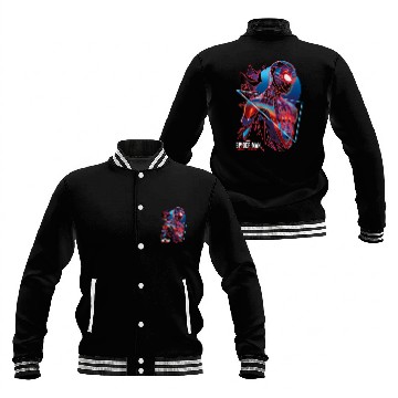 Discover Spider-Man Miles Morales Retro Geometric Shatter Baseball Jackets