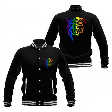 Discover Hispanic LGBTQ Pride Aztec Eagle Warrior Baseball Jackets