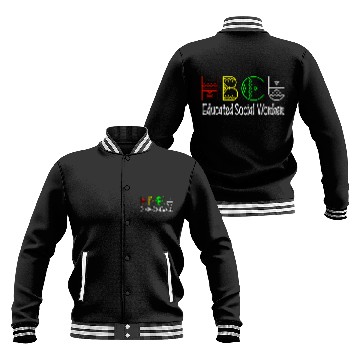 Discover HBCU Educated Social Worker Black College Melanin 2 Baseball Jackets