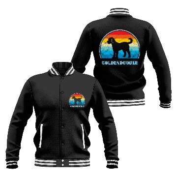 Discover Dog Goldendoodle vintages Design Dog paw Baseball Jackets
