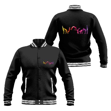 Discover Gymnastics Art Competitive Sport Gymnastic Painting Baseball Tees Baseball Jackets