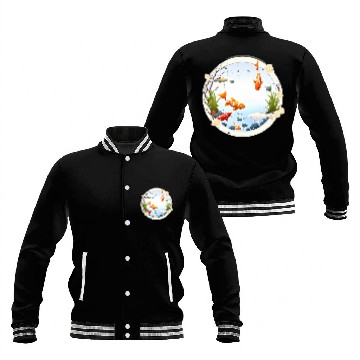 Discover Bold and Playful Statement Fun and Whimsical Koi Fish Baseball Tees Baseball Jackets