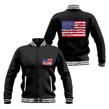 Discover Patriotic Mailman Postman Stamp American Flag Stars Stripes Baseball Tees Baseball Jackets