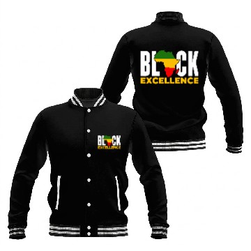 Discover Black Excellence Juneteenth Baseball Tees Baseball Jackets