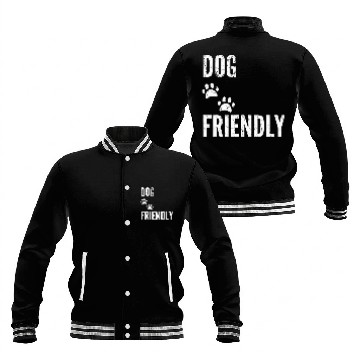 Discover Dog Friendly with Paw Prints Baseball Jackets