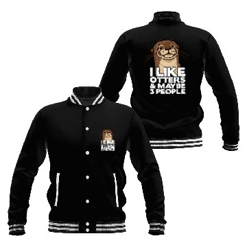 Discover Otters Otter Lover Baseball Jackets Funny Otter Otter 2 Baseball Tees