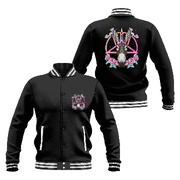Discover Pastel Goth Donkey Pagan Creepy Menhera Farm Donkey Baseball Tees Baseball Jackets