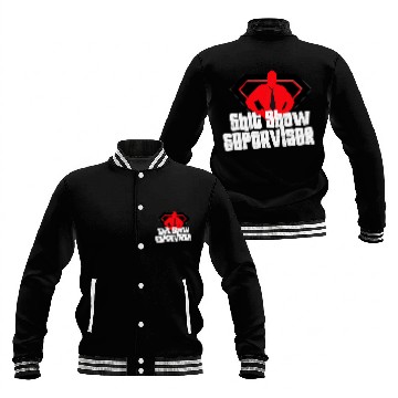 Discover Shit Show Supervisor Dad Boss Teacher Coordinator Baseball Tees Baseball Jackets