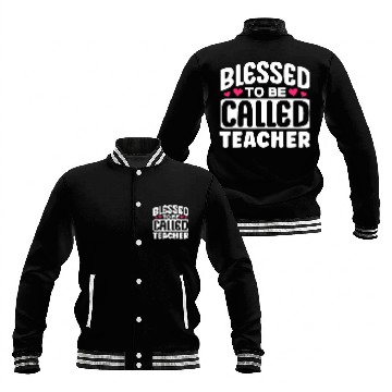 Discover Blessed To Be Called Teacher Appreciation Design Cute Baseball Tees Baseball Jackets