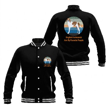 Discover English Foxhound dog 2 Baseball Jackets