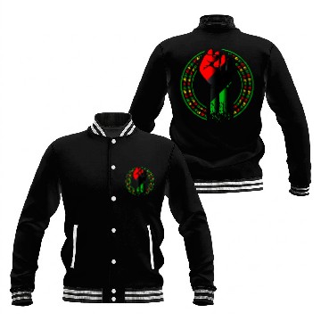 Discover BLM Pro Black Power Fist Baseball Jackets