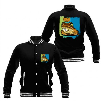 Discover Wise Toad says only Flies rush in Zip Baseball Jackets