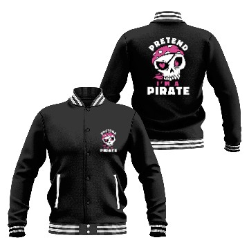 Discover Pretend im a Pirate joke prank suit costume Helloween Baseball Jackets