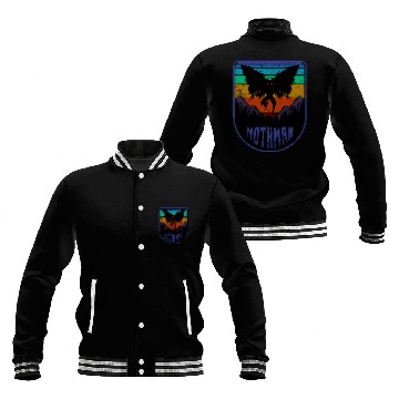 Discover Mothman Cryptid Humanoid Creature Cryptidcore Folklore 78 Baseball Tees Baseball Jackets
