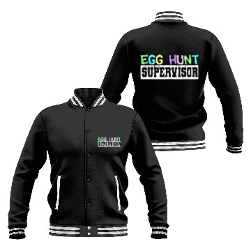 Discover Egg Hunt Supervisor Egg Hunting Party Mom Dad Adult Easter 1 Baseball Jackets