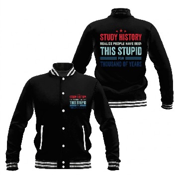 Discover Study History Buff Humor School Student Gift 1 Baseball Jackets