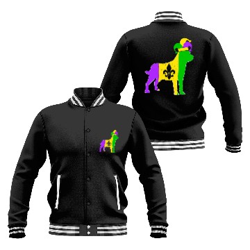 Discover Labrador Lab Dog Mardi Gras Carnivals Funny Puppy Jester Baseball Jackets